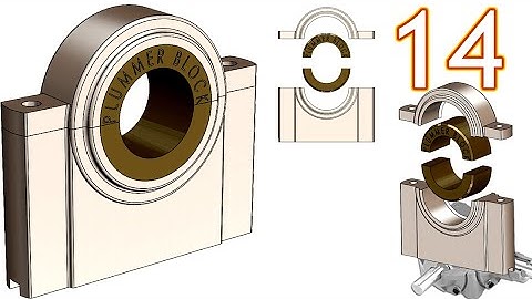 14-Project 39| Bevel Gearbox | SolidWorks Tutorial : plummer block