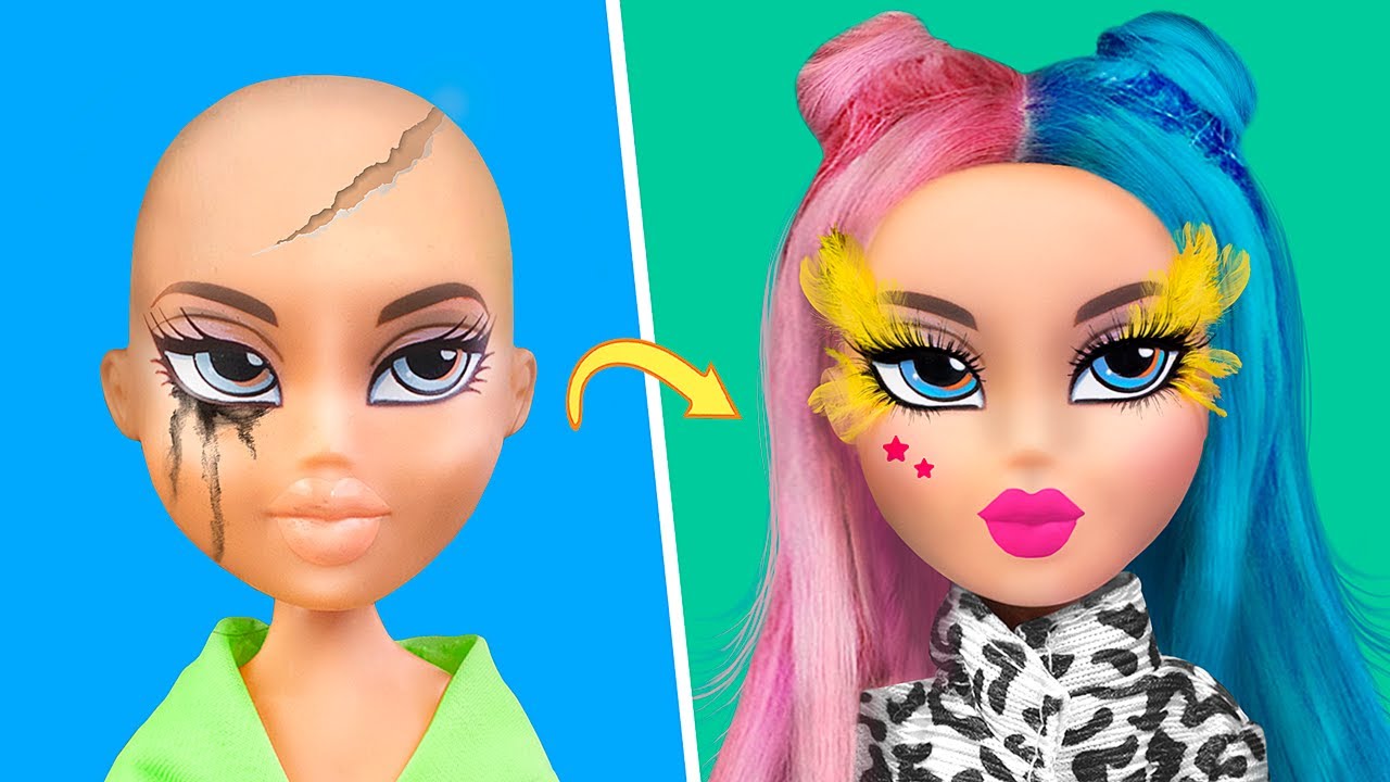 Куклам барби делать прически и макияж