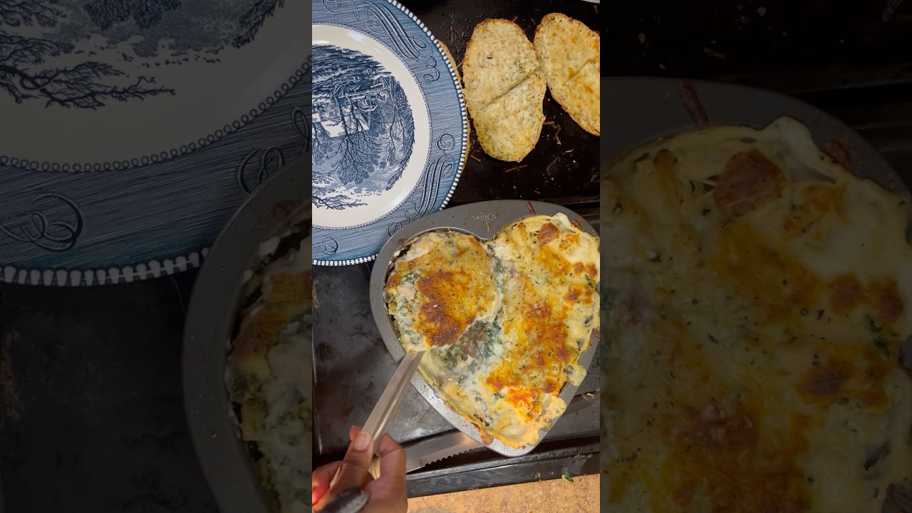 WHITE CHICKEN & SPINACH LASAGNA! SUNDAY DINNER! 