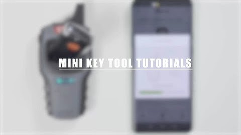 Xhorse VVDI MINI Key Tool Tutorials Video