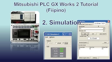 Mitsubishi FX PLC GX Works 2 Part 2 - Simulation (Filipino) with English Subtitle
