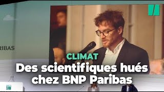 Des scientifiques hués à l'Assemblée Générale de la BNP Paribas