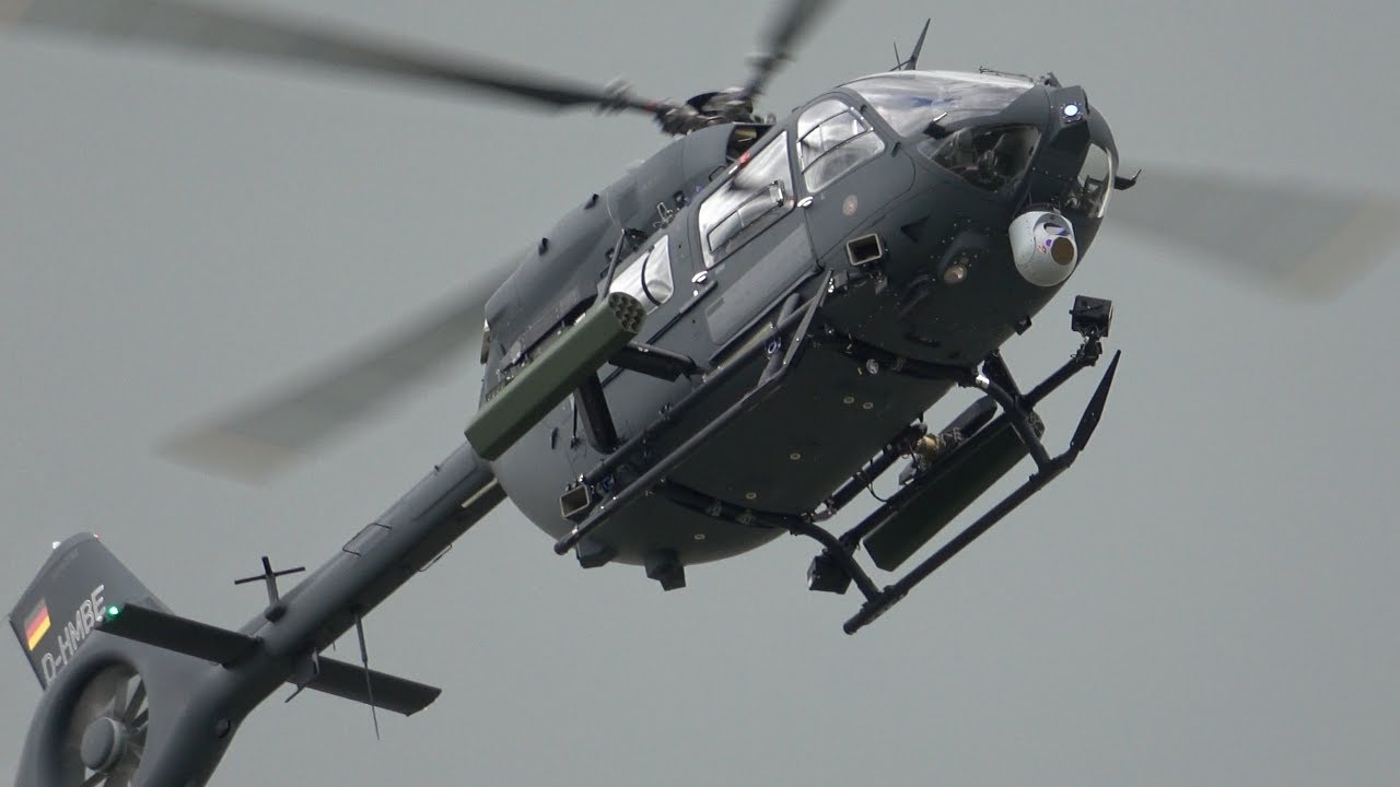 4kᵁᴴᴰ Airbus H145m Light Attack Battlefield Support Helicopter Flight Demonstration Youtube