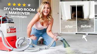 DIY LIVING ROOM MAKEOVER (on a Budget)