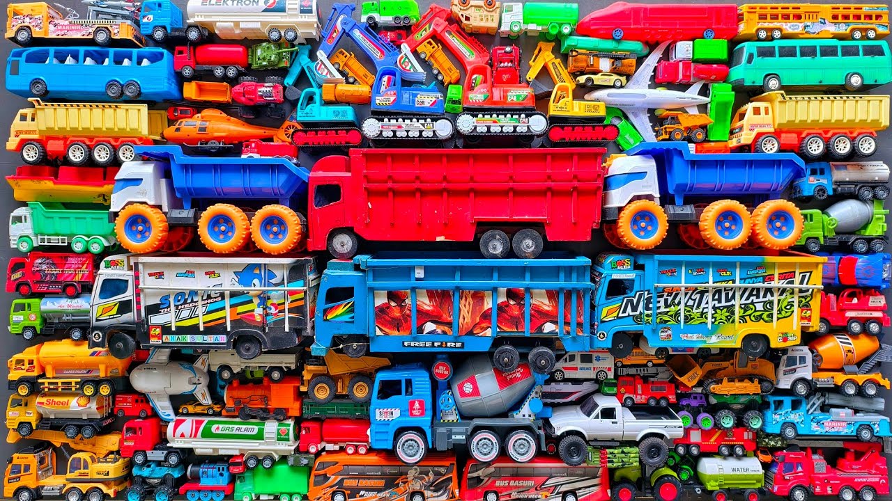 Mobil Mobilan Truk Oleng , Mobil Truk Molen, Mobil Balap, Truk Pasir, Excavator, Mobil Roket, Damkar