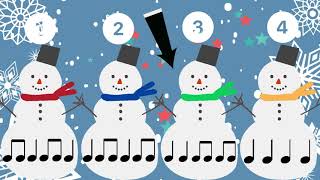 "Snowman Rhythm" Song and Game (Quarter/Eighth)