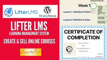 How to use Lifter LMS in Wordpress to Create and Sell Courses Online