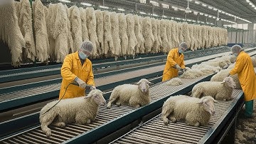 Inside the SHEEP WOOL Factory - From Sheep Wool to luxury Jacket ( FULL PROCESS)