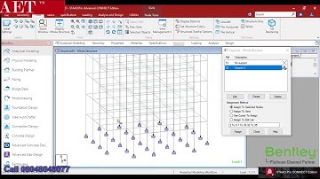Assign Supports in STAAD.Pro Connect Edition