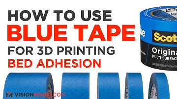 How to Use Blue Tape for 3D Printing Bed Adhesion