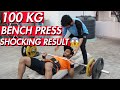 100kg bench press after 2 months shocking result my home gym setup