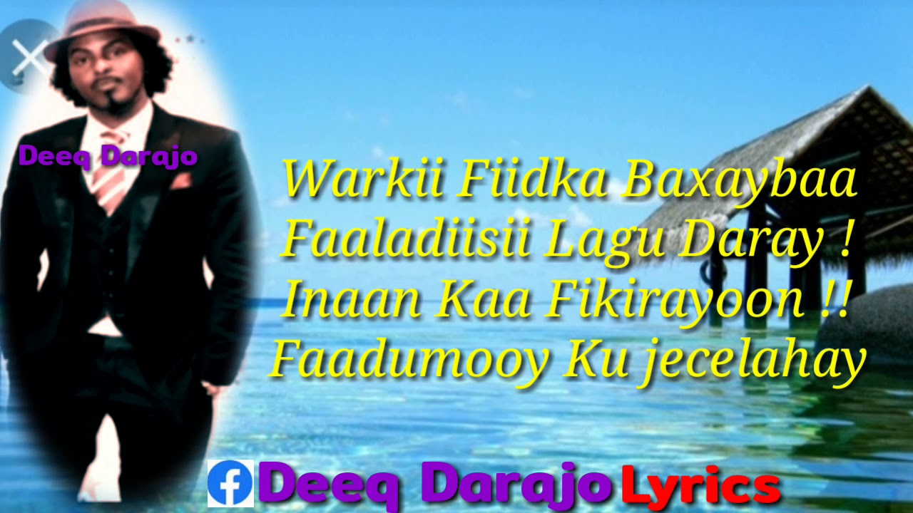AHMED RASTA HEES CUSUB |GAYAAN DUMAR( LYRICS 2019 - YouTube