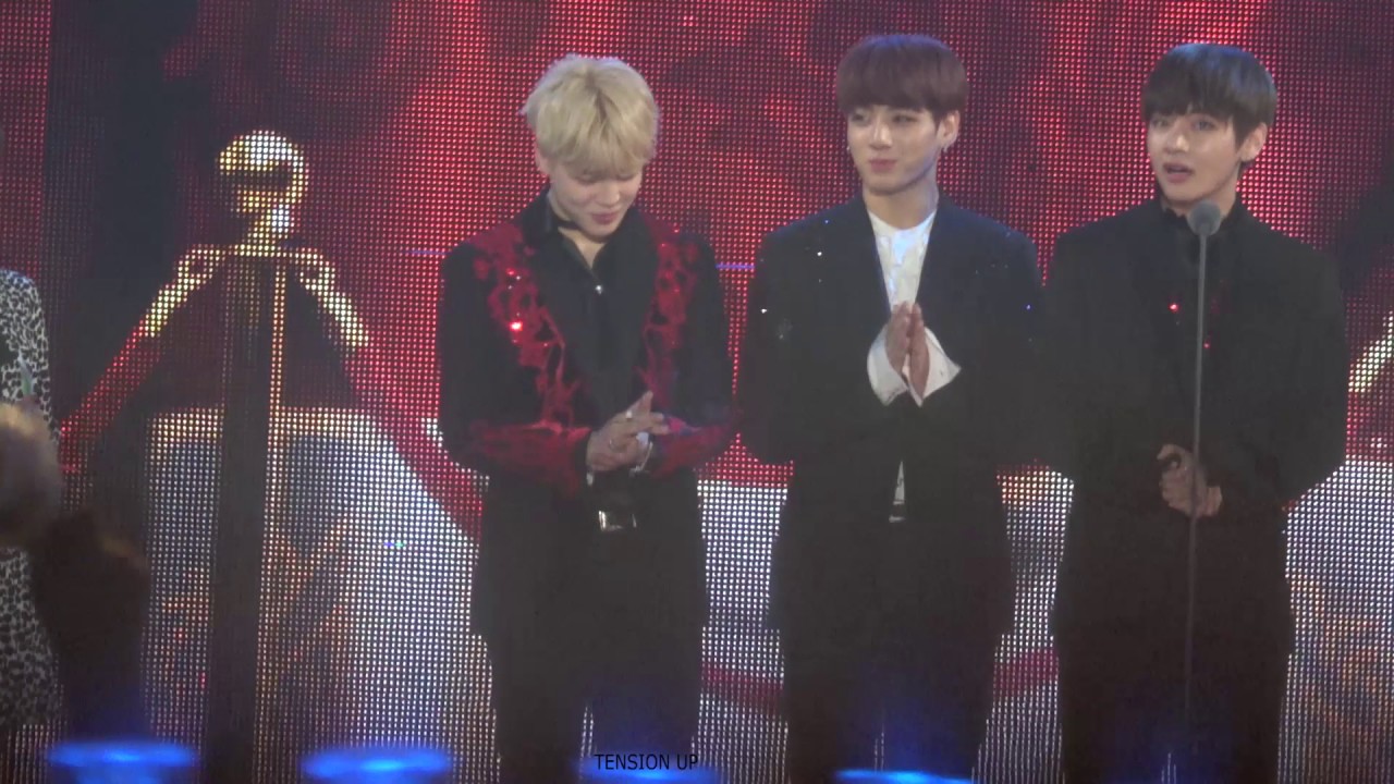 161119 멜론뮤직어워드 올해의앨범상 수상 (지민focus)