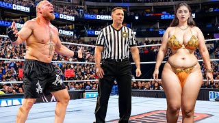 Finally Brock Lesnar Returns Attack Female Wrestlers On WWE Smackdown Highlights Today 13 April 2024