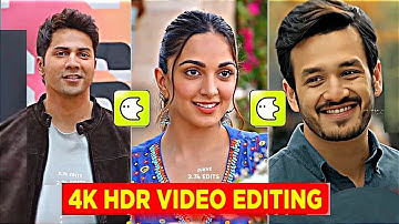 Blur App Hdr colour video editing | Hdr Cc Video editing In Blur App | Blur App 4K Video editing