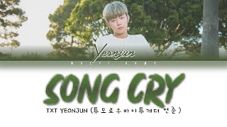 TXT YEONJUN (투모로우바이투게더 연준) - SONG CRY (COVER) COLOR CODED LYRICS ENGLISH Resimi