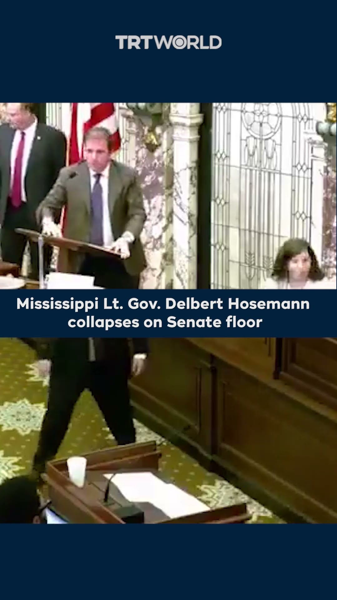 Mississippi Lieutenant Governor collapses on Senate floor