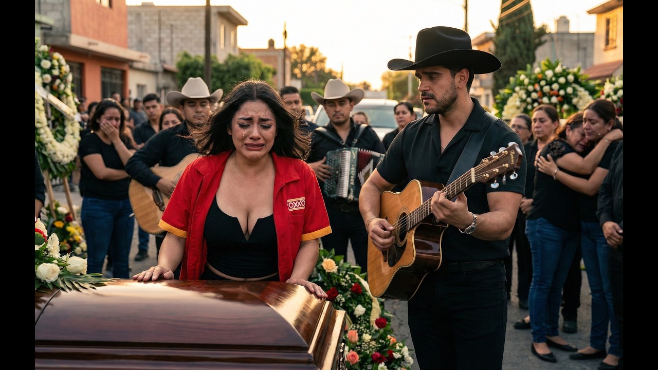 Hermosa cajera se rompe en llanto al escuchar el corrido de su hermano próximo a fallecer