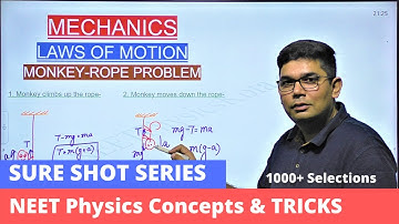 Mechanics | Monkey Rope Problem | Laws of Motion | SURE SHOT SERIES | L-4 | by Neet Physics Kota