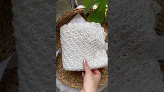 crochet baby blanket, heirloom white baby blanket knitting ✨❤️🥰
