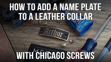 Adding Name Plates to Leather Collars with Chicago Screws