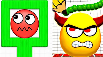 Draw to Smash VS Hide Ball Tesers Puzzle Games