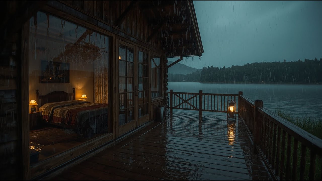Cabin in the Rain | Relaxing Thunderstorm Sounds for Sleep and Focus ...