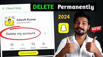 Delete Snapchat Account 2024 👍🏻| How To Delete Snapchat Account Permanently