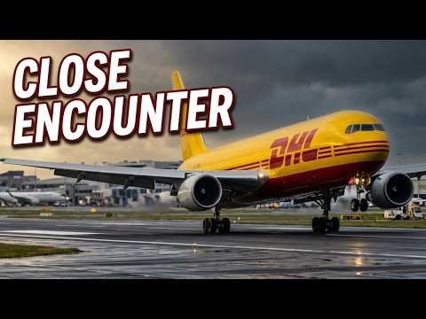 Up Close with the DHL 767 Freighter at AKL