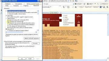 Jak odstranit problémy v nastavení prohlížeče Internet Explorer?