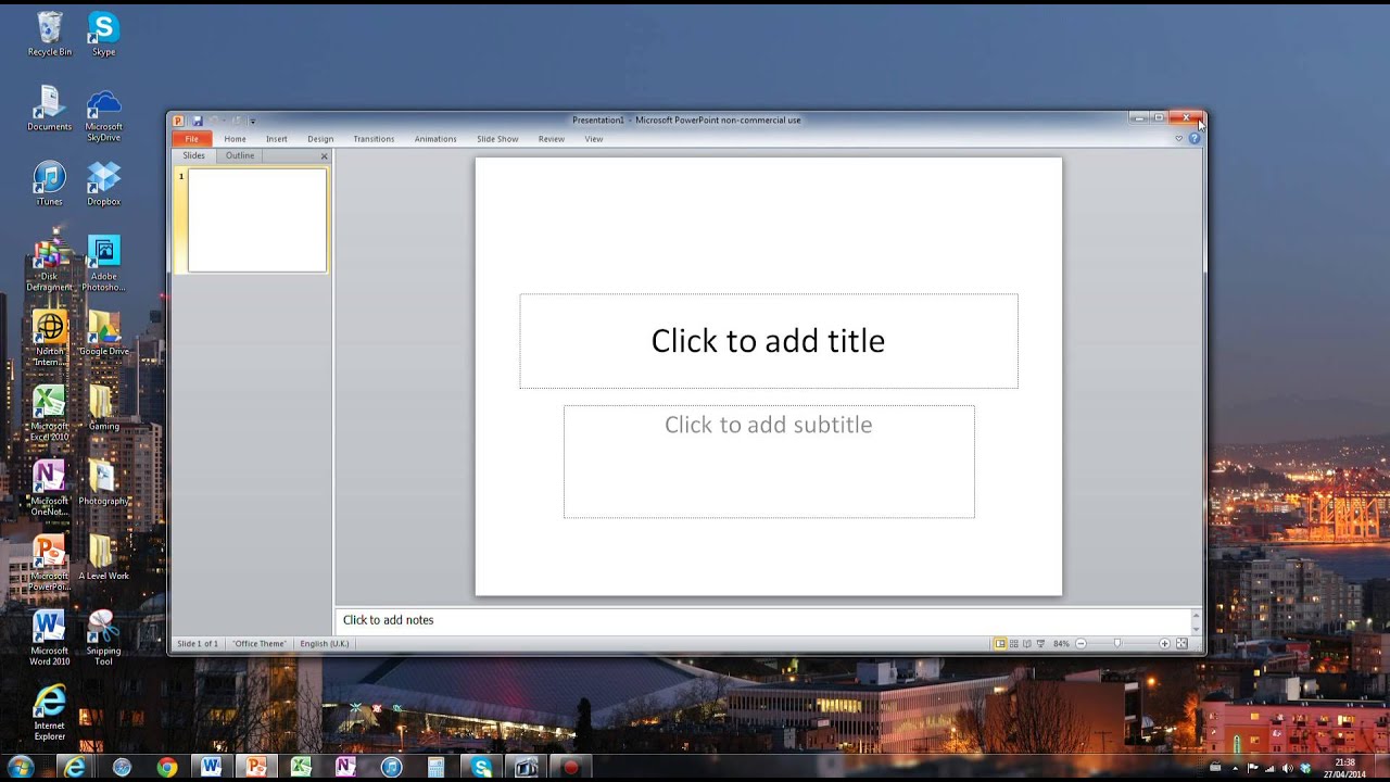 Opening desktop shortcuts