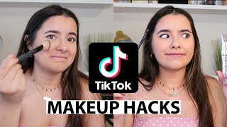 TESTING VIRAL TIKTOK MAKEUP HACKS *do they actually work????*