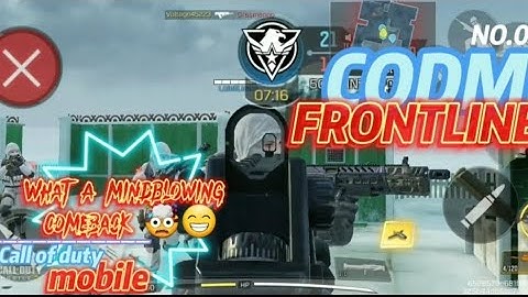 Cod mobile frontline an amazing comeback wait till the end  🤯🤯 #callofdutymobileesports #superchill