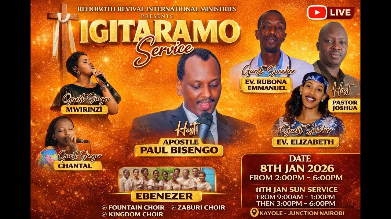 ONLINE: THURSDAY SERVICE// IGITARAMO NA EV RUBONA EMMANUEL
