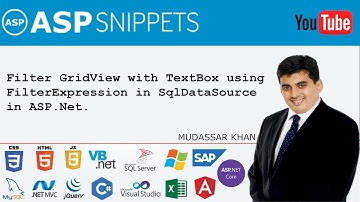 Filter GridView with TextBox using FilterExpression in SqlDataSource in ASP.Net