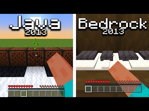 2013 Java vs 2013 Bedrock