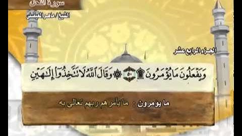 سورة النحل بصوت ماهر المعيقلي (مع معاني الكلمات)