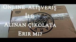 kargoda çikolata erir mi - erimesin diye buzlu gelen çikolata #kahvedunyasicikolata
