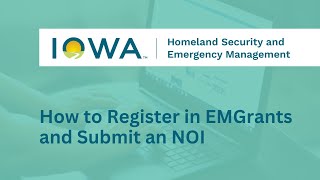 How to Register in EMGrants and Submit an NOI - 2021