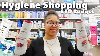 WALMART HYGIENE SHOPPING ON A BUDGET | FEMININE HYGIENE+ORAL CARE+BODY CARE+SKIN CARE