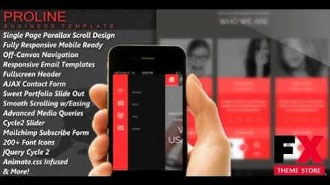 Preview Proline - Parallax Responsive HTML5 Template TForest