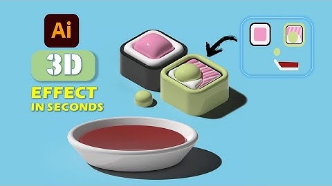 HOW TO MAKE 3D SUSHI IN SECONDS IN ADOBE ILLUSTRATOR
