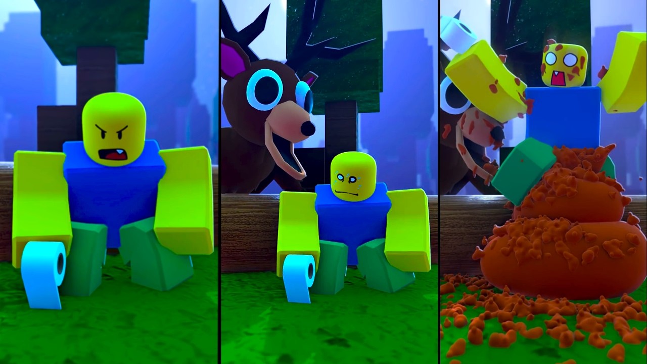 Roblox When Noob Is Constipated 💀 - 99 Nights In The Forest