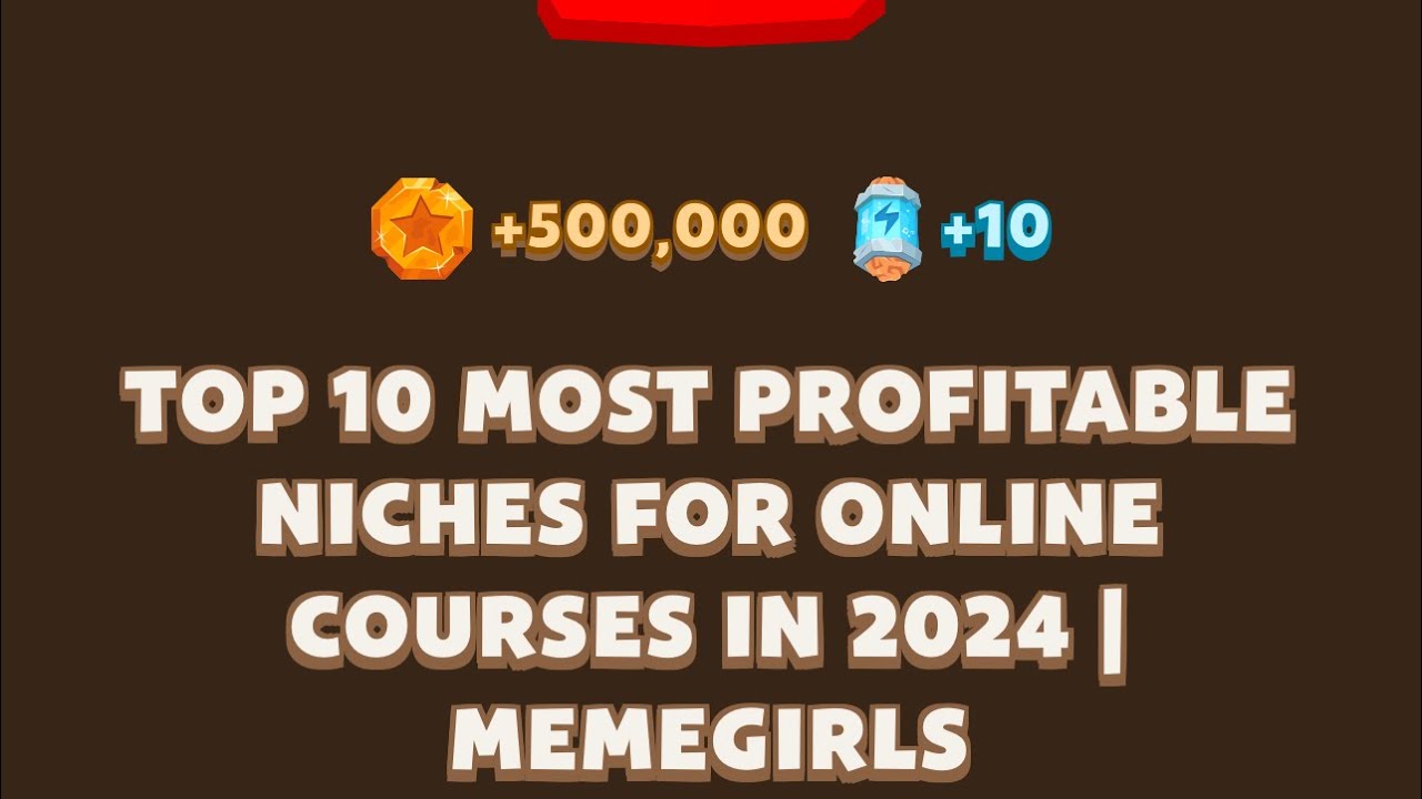 TOP 10 MOST PROFITABLE NICHES FOR ONLINE COURSES IN 2024 | MEMEGIRLS ...