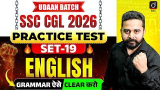SSC CGL 2026 | English Practice Test-19 | SSC CGL English Grammar | English by Sandeep Kesarwani Sir