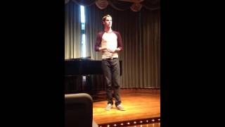 Daniel Whitaker Singing Cry For Me From Jersey Boys