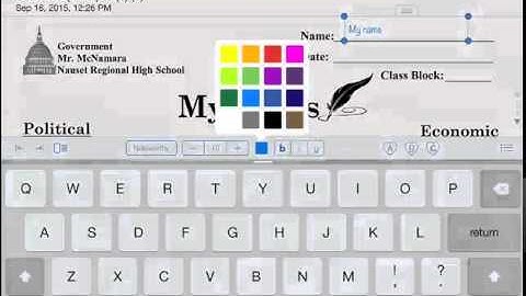 PDF to Notability to export