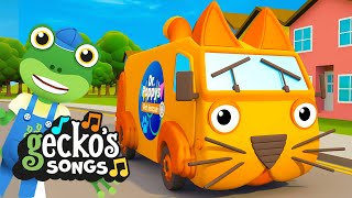 The Catmobile!🎵Classic Nursery Rhymes for Kids🎵Gecko's Garage