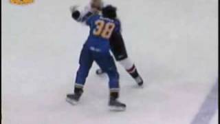 Ryan Reaves vs Brennan Evans 3/24/09