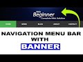 Navigation Menus with Banner || HTML and CSS : For Beginner